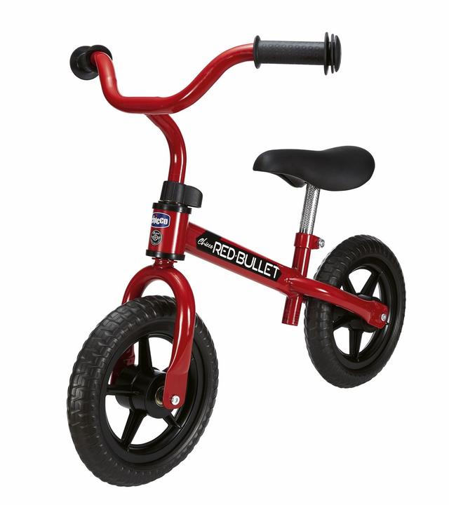 Balance bike Chicco rossa per bambini dai 2 ai 5 anni, con sella antiscivolo e manubrio regolabile. | Chicco