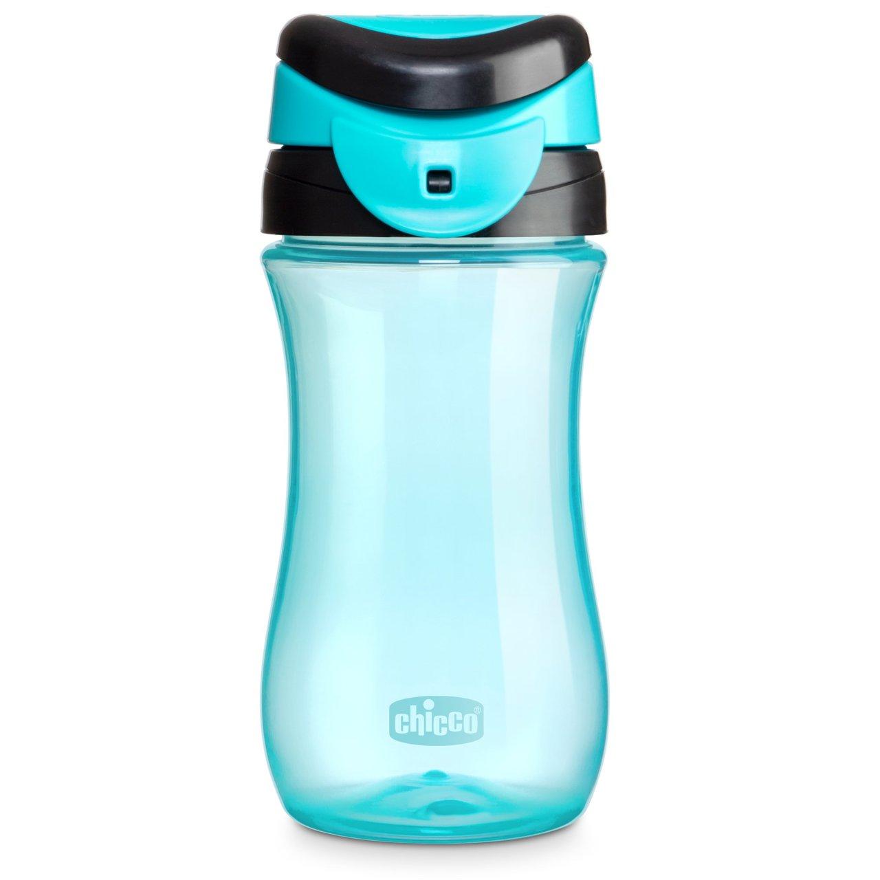 Tazza Chicco Kids 2y+ azzurra con beccuccio pratico e manico ergonomico, ideale per bambini dai due anni in su. | Chicco