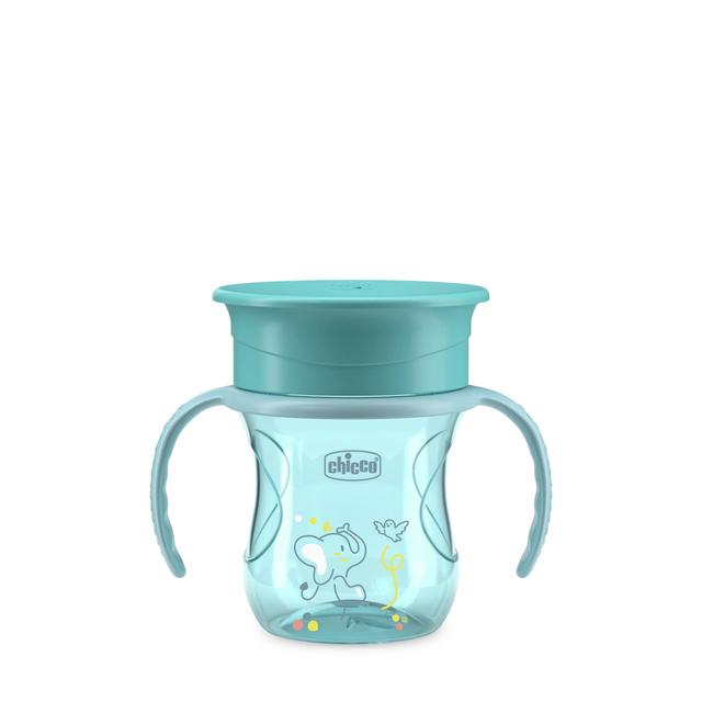 Tazza Perfect 12m+ Chicco rosa, bicchiere ergonomico unisex con manici rimovibili e membrana 360° per bambini dai 12 mesi. | Chicco