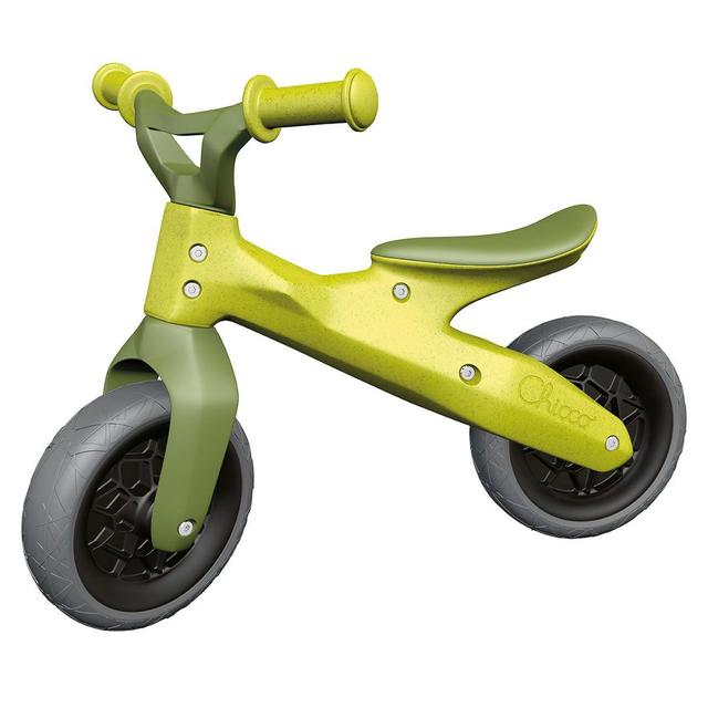 Bicicletta senza pedali Chicco Balance Bike Eco Plus verde unisex, ideale per sviluppare equilibrio e coordinazione nei bambini, con ruote antiforatura. | Chicco