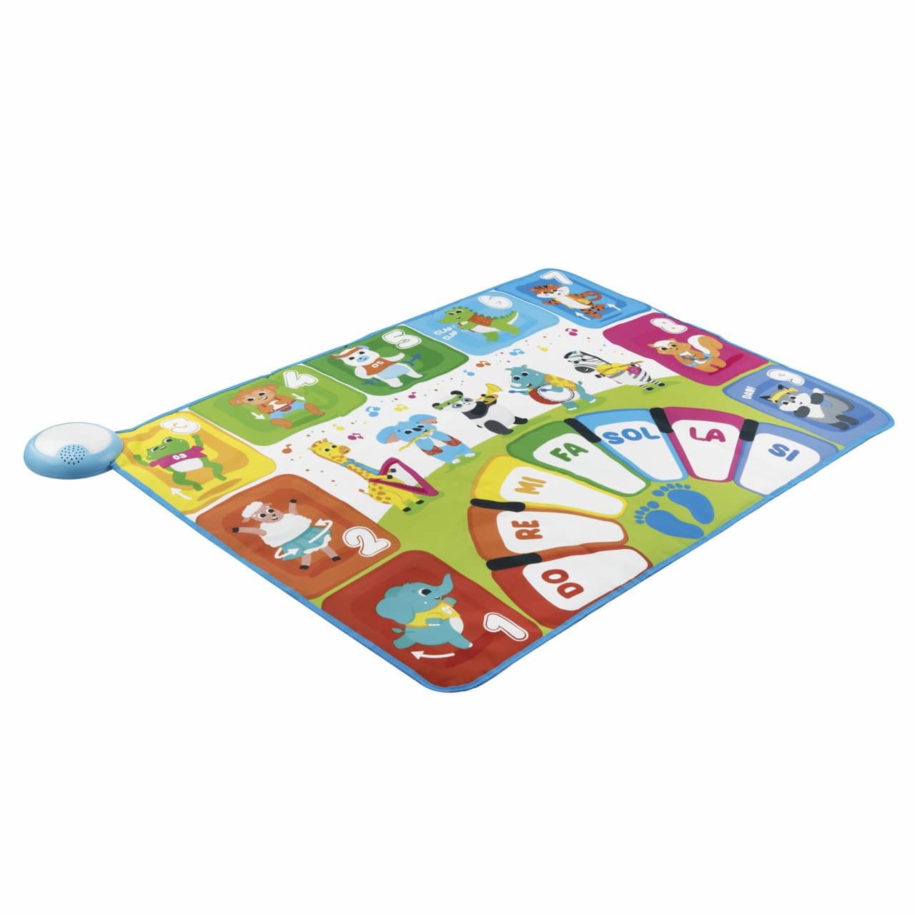 Tappeto musicale Chicco colorato e interattivo, 100x70 cm, con due modalità di gioco evolutive per stimolare note musicali e suoni animali. | Chicco