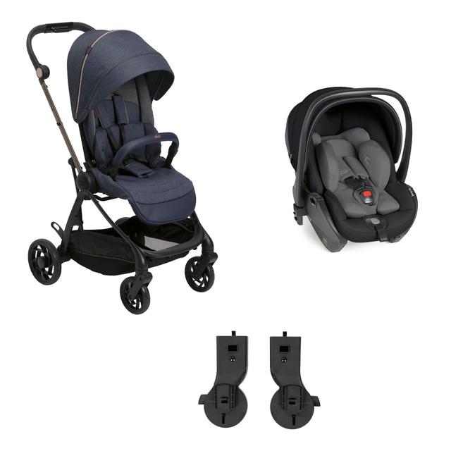 Passeggino duo modulare Chicco One4Ever Lounge nero con schienale reclinabile e seduta reversibile, ideale dalla nascita ai 4 anni. | Chicco