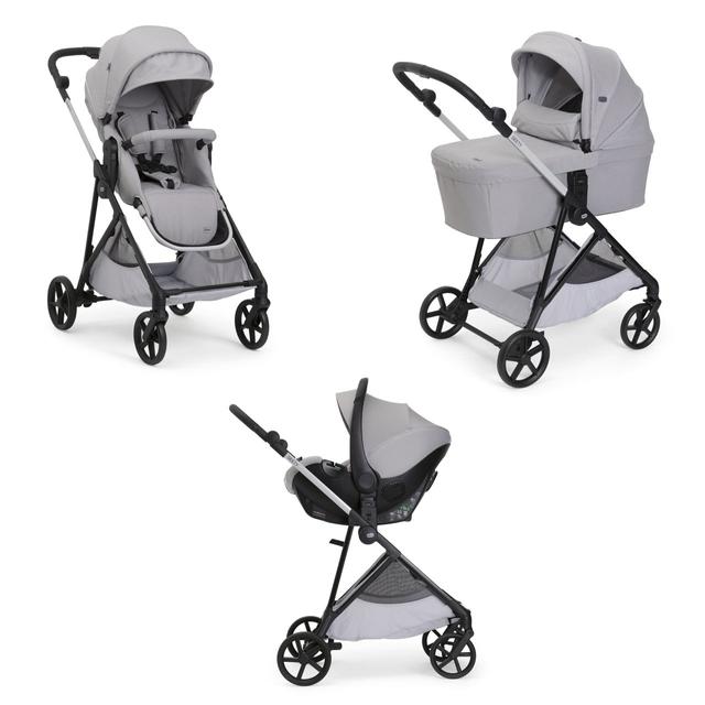 Trio Seety Chicco nero, passeggino modulare con navicella e seggiolino auto Kory Essential i-Size, ideale dalla nascita fino a 22 kg. | Chicco
