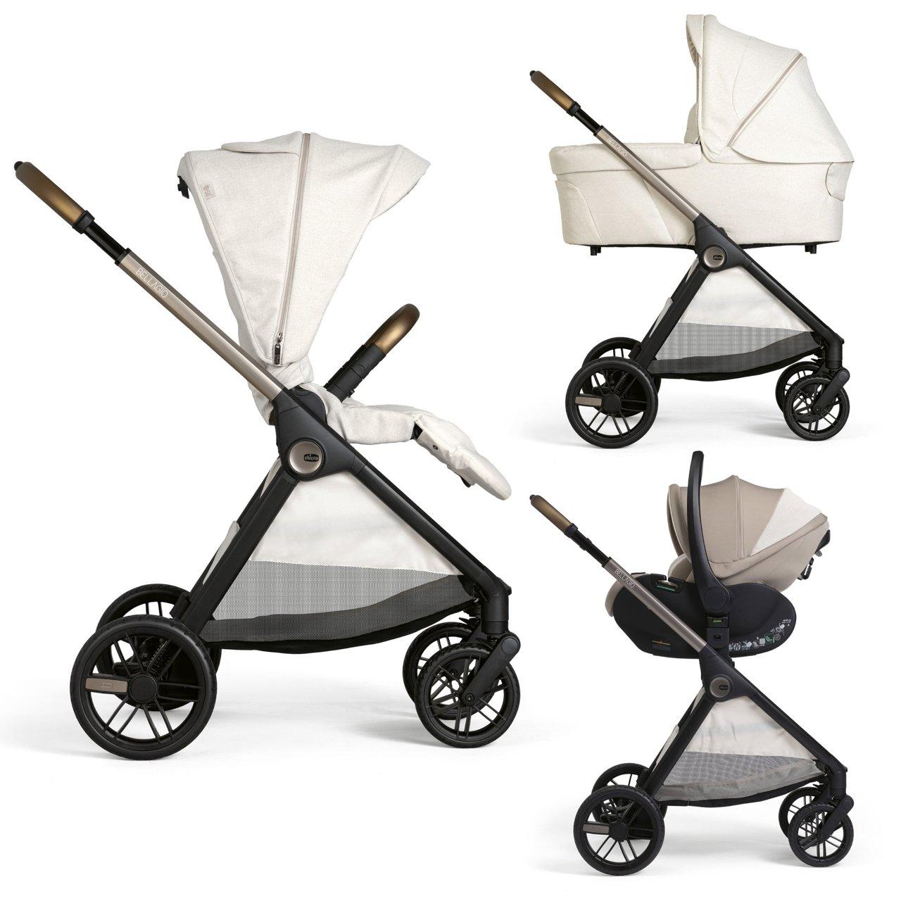 Passeggino Trio Bellagio 2 Flexi Chicco in colore [colore visibile in immagine] con ovetto First Seat Recline i-Size, ideale per ogni stagione. | Chicco