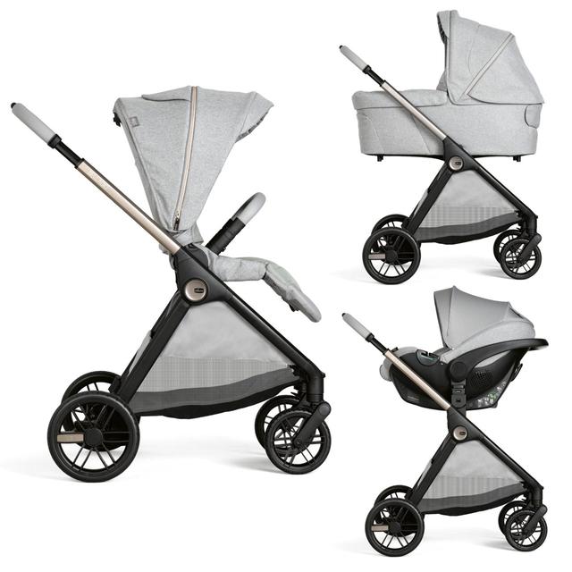 Trio Bellagio 2 Flexi con Kory Plus Chicco beige, passeggino modulare unisex con seduta reversibile e navicella leggera. | Chicco