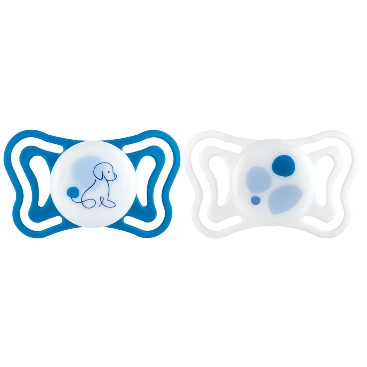 Succhietto PhysioForma Light rosa da 6-16 mesi Chicco, modello anatomico ultra leggero in silicone con finitura Soft Sense per neonati. | Chicco