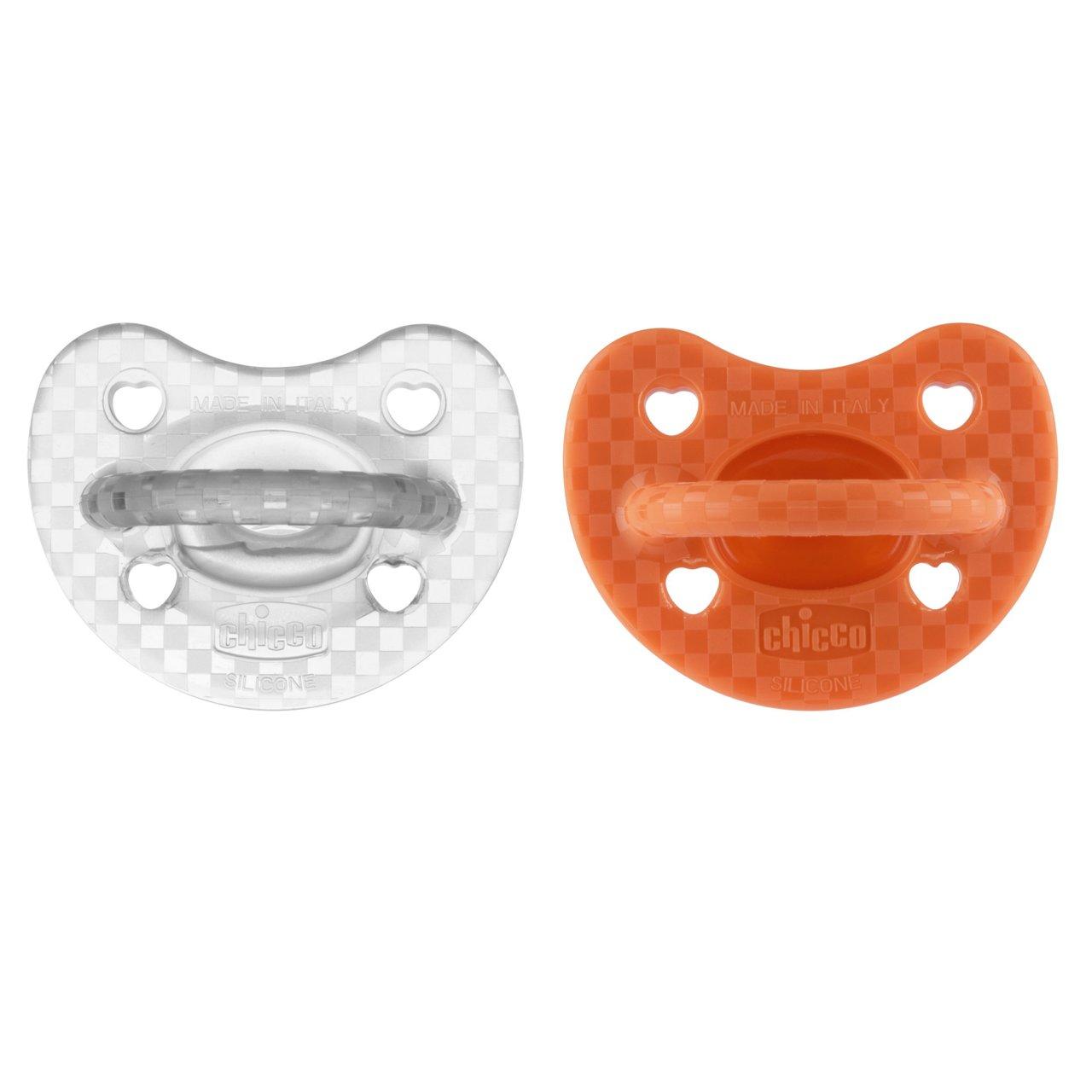Gommotto Physioforma® Soft Luxe Chicco arancione opaco per bambini 16-36 mesi, extra morbido in silicone, favorisce crescita orale sana. | Chicco