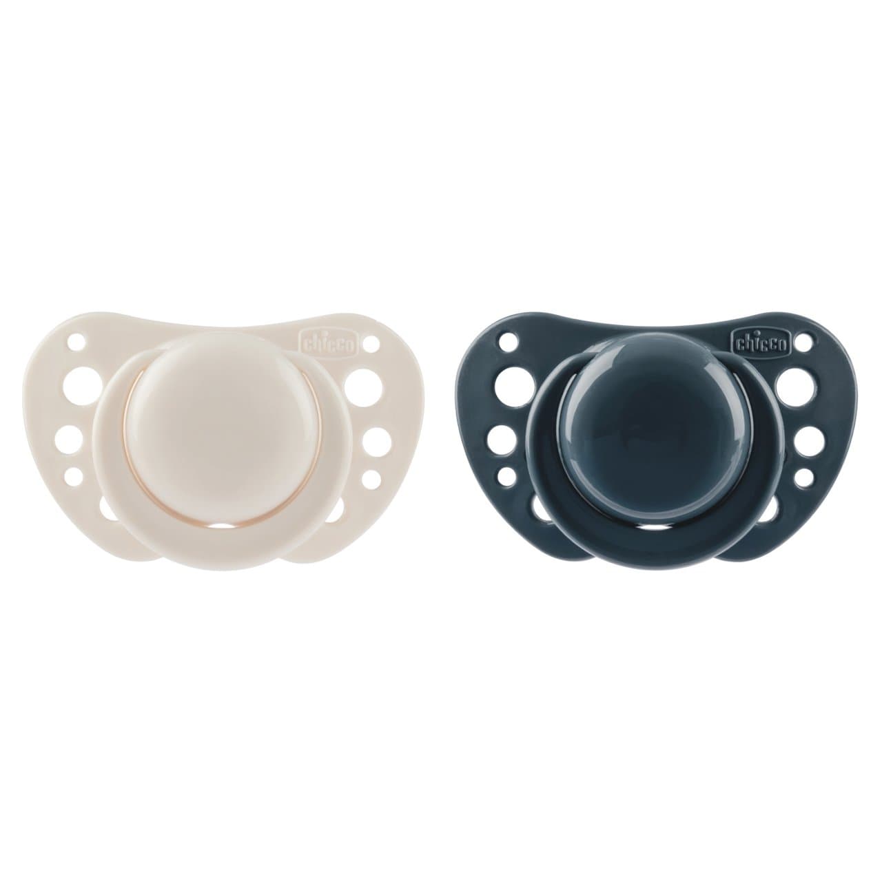 Succhietto PhysioForma Air Chicco blu per neonati e bambini 6-16 mesi, con ampi fori di ventilazione per la pelle. | Chicco