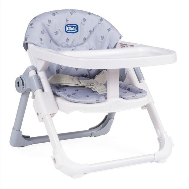 Rialzo sedia Chicco Chairy grigio, seggiolino evolutivo per bambini dai 6 mesi ai 3 anni con cintura a 3 punti e regolazioni in altezza. | Chicco