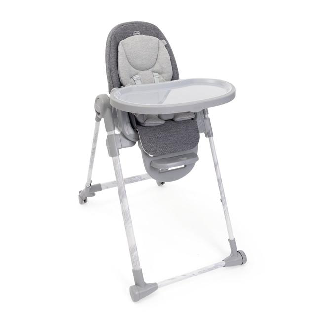 Seggiolone Chicco Polly Armonia marrone unisex 3in1, trasformabile in sdraietta e sedia, con riduttore in cotone organico. | Chicco
