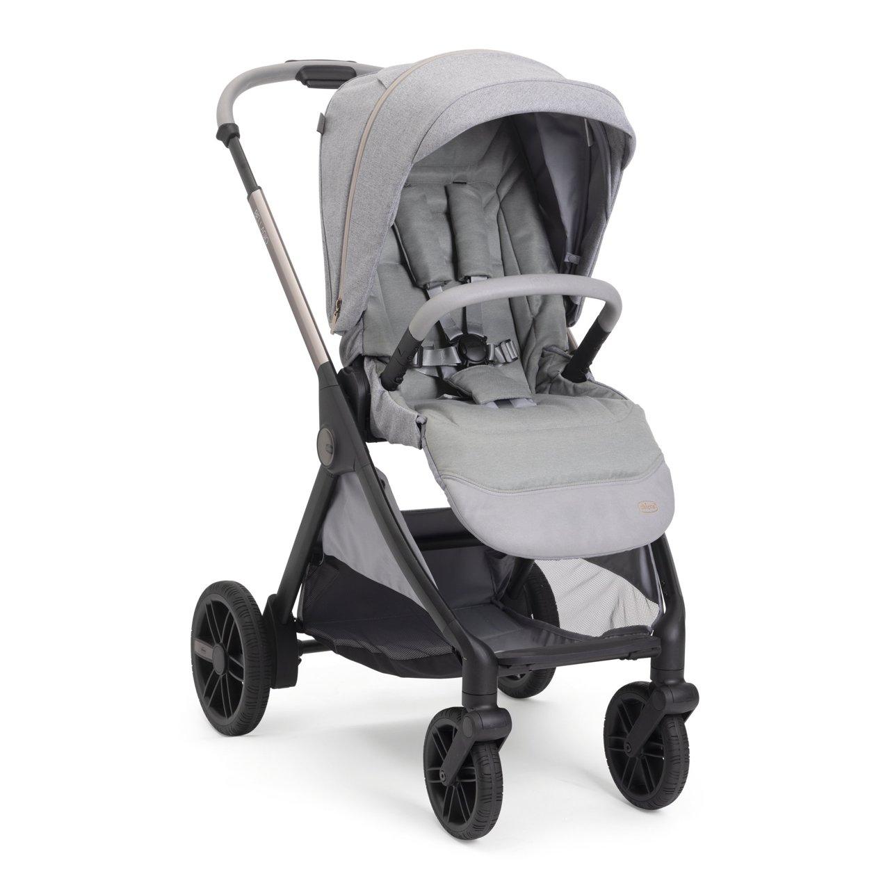 Passeggino Bellagio 2 Chicco grigio unisex, ideale per ogni stagione, con chiusura OneTouch e seduta reversibile. | Chicco