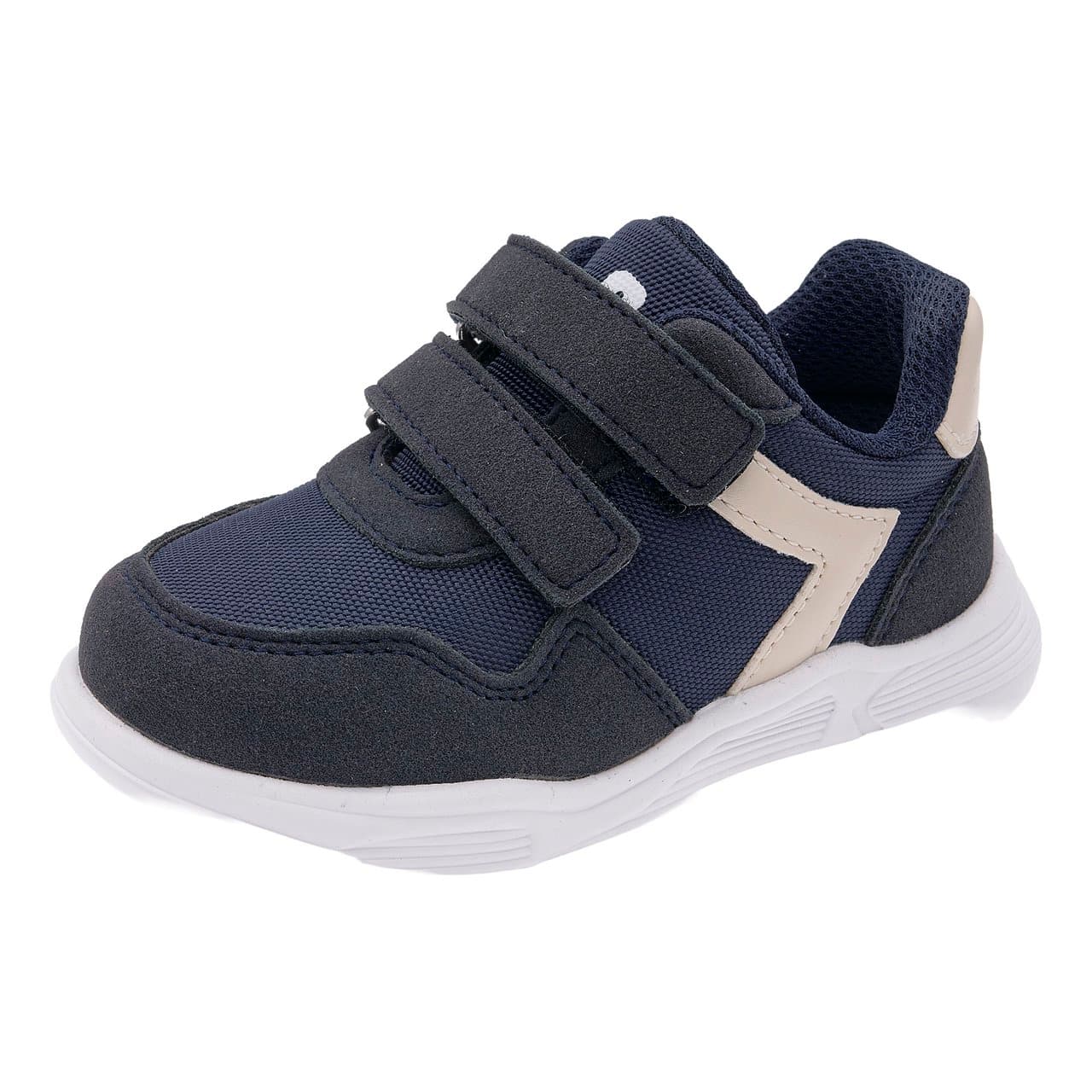 Sneakers Fassel unisex blu con doppio strappo e suola ultra leggera, ideali per autunno/inverno. | Chicco