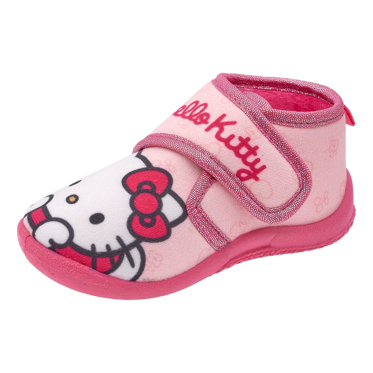 Pantofola bambina rosa Chicco con personaggio Minnie, chiusura a strappo regolabile e forma arrotondata, ideale per autunno/inverno. | Chicco