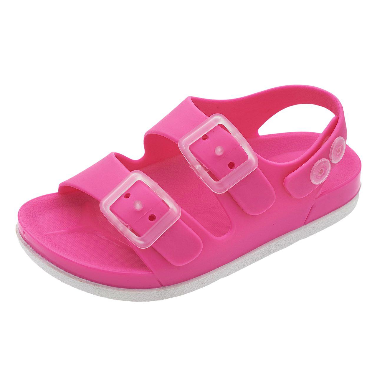 Sandalo mare rosa per bambina Chicco unisex con doppia fibbia regolabile e cinturino posteriore a doppia posizione, forma arrotondata e calzata sicura. | Chicco