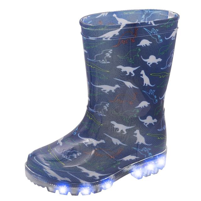 Stivale da pioggia rosa per bambina Chicco LIGHT con stelle e luci LED integrate, suola arrotondata, resistente all'acqua, ideale per primavera/estate. | Chicco