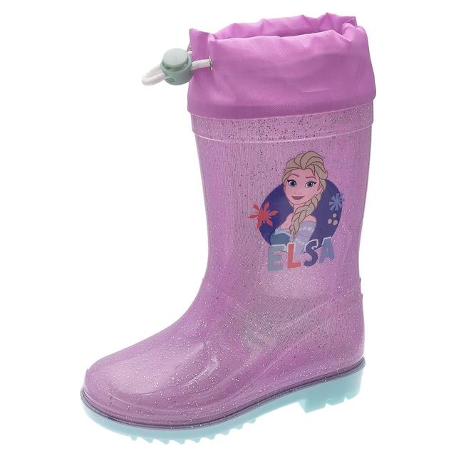 Stivale da pioggia rosa per bambina Chicco Will con stampa Minnie e pois multicolore, coulisse in tessuto tecnico. | Chicco