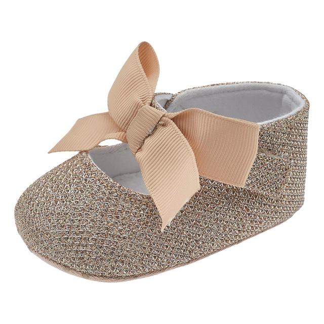 Ballerina gialla unisex Chicco Orolla per bambina con fiocco in gros-grain, chiusura a strappo regolabile e punta arrotondata. | Chicco