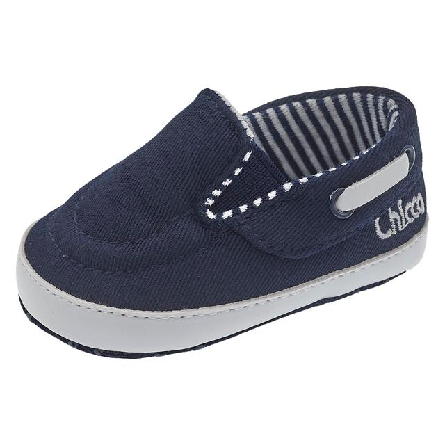 Sneakers Ocelot blu per bambino, mocassini Chicco unisex con elastici laterali per una calzata comoda e sicura, ideali per la primavera. | Chicco