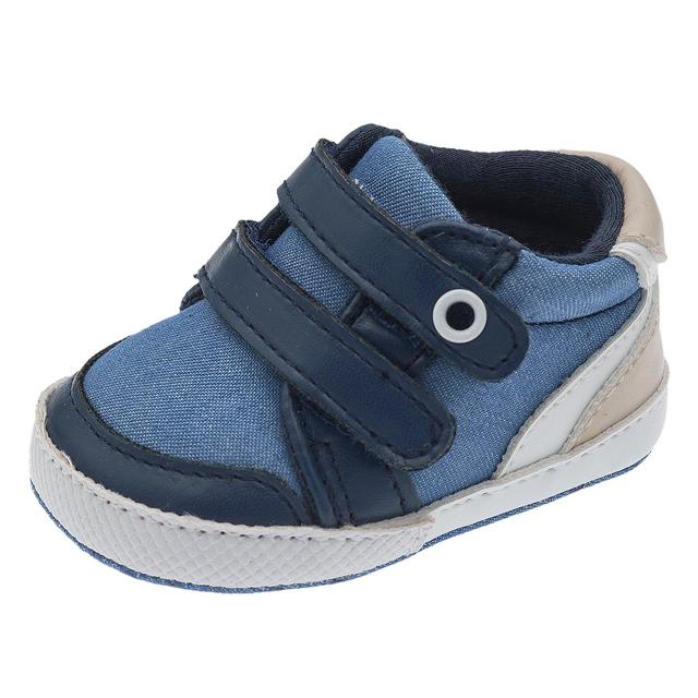 Sneakers unisex Chicco Ortagnan blu e beige per bambino, con chiusura a doppio strappo e punta arrotondata, ideali per la primavera/estate. | Chicco