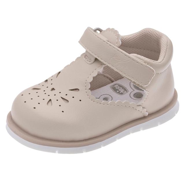 Sandalo primi passi Chicco per bambina in colore rosa, con tomaia microforata e chiusura a strappo regolabile per un comfort ottimale. | Chicco