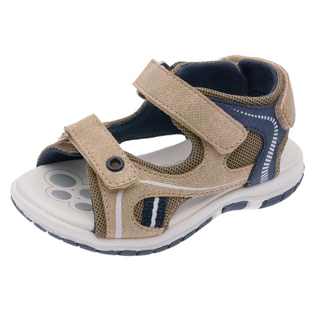 Sandalo bambino unisex Chicco Fiesole blu con inserti in tessuto tecnico, chiusura a doppio strappo e suola flessibile per il massimo comfort. | Chicco