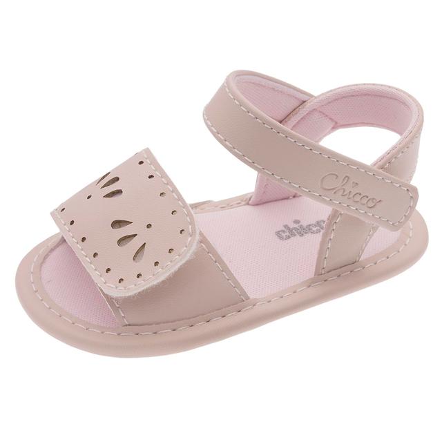 Sandalo da bambina Chicco Numa rosa con tomaia microforata e doppio strappo regolabile, design a punta aperta e forma arrotondata. | Chicco