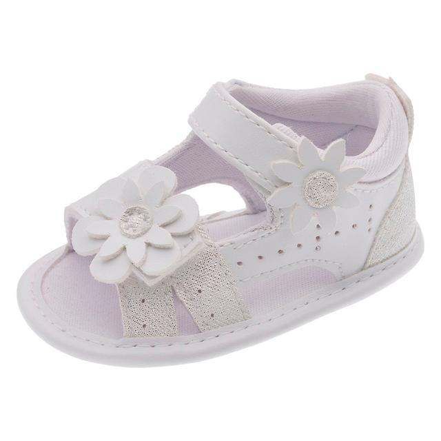 Sandalo da bambina Chicco Nalla rosa con dettagli floreali, tallone chiuso e punta arrotondata, regolabile con doppio strappo, ideale per primavera/estate. | Chicco