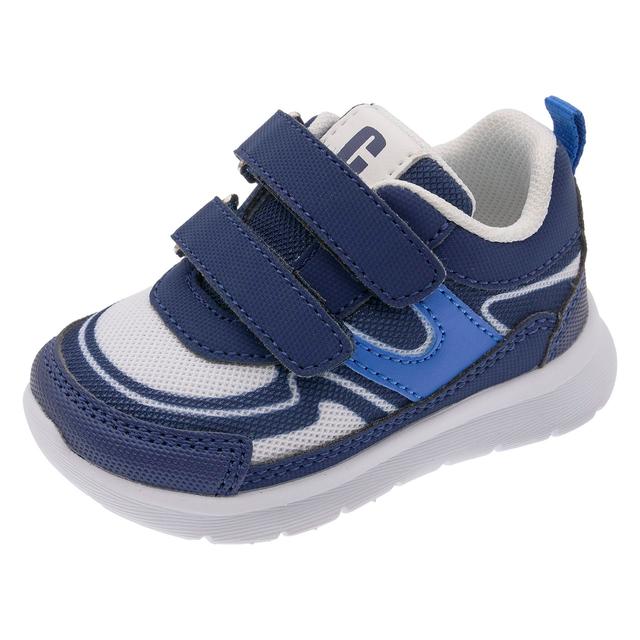 Sneakers primi passi bambino Chicco Getro bianche con dettagli giallo fluo, suola flessibile e doppio strappo. | Chicco