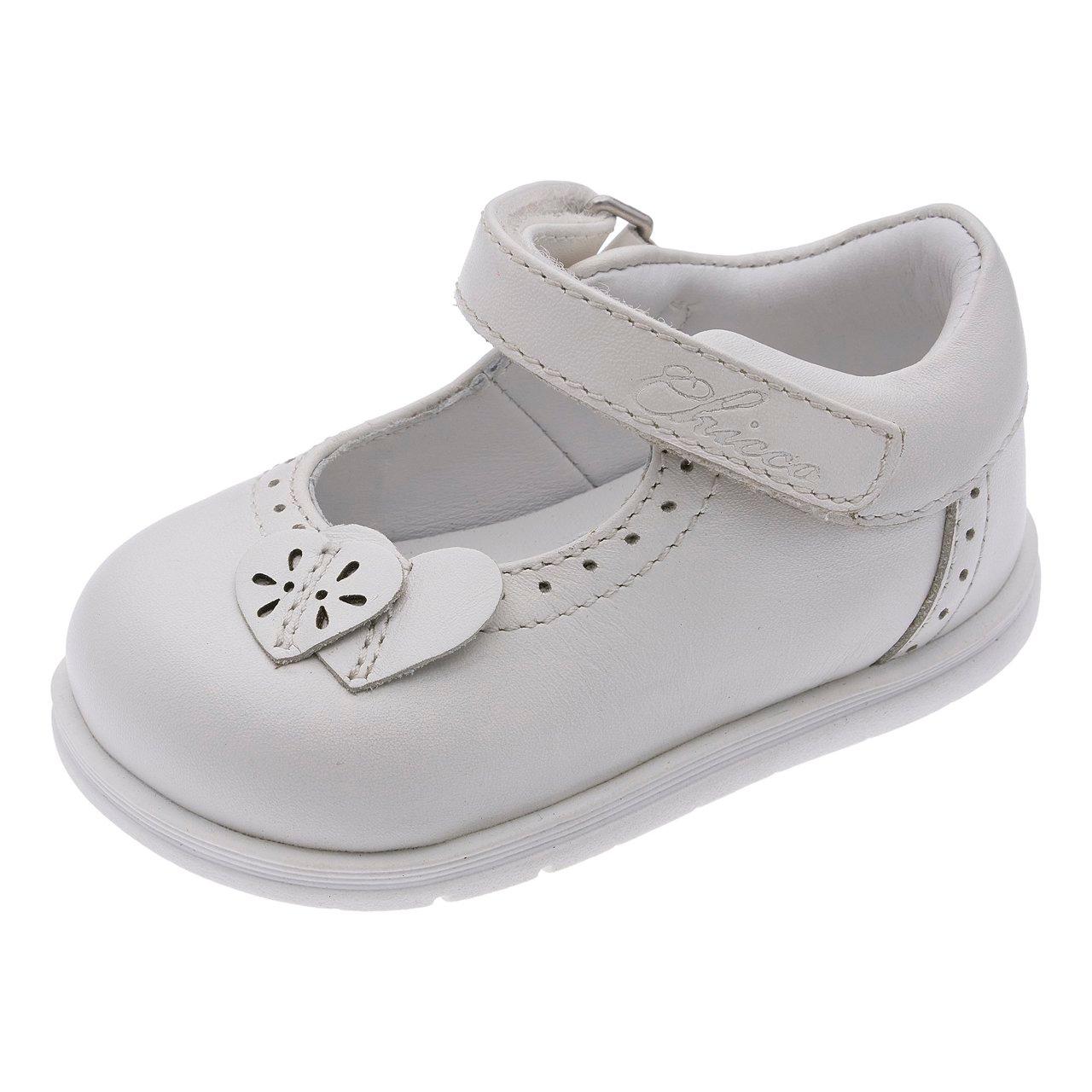 Ballerina bambina Giola Chicco in pelle rosa con doppio cuore e chiusura Flex-zone, ideale per primavera/estate. | Chicco