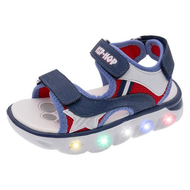 Sandalo bambino Chicco LIGHT blu con tripla regolazione, decorazione a stella e suola ultraleggera con LED multicolore che si illuminano. | Chicco