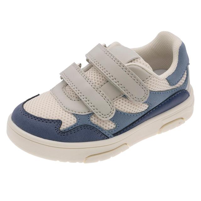 Sneakers bambino unisex Chicco beige con inserto tecnico e dettagli avio, chiusura doppio strappo e sottopiede Impronta Chicco. | Chicco