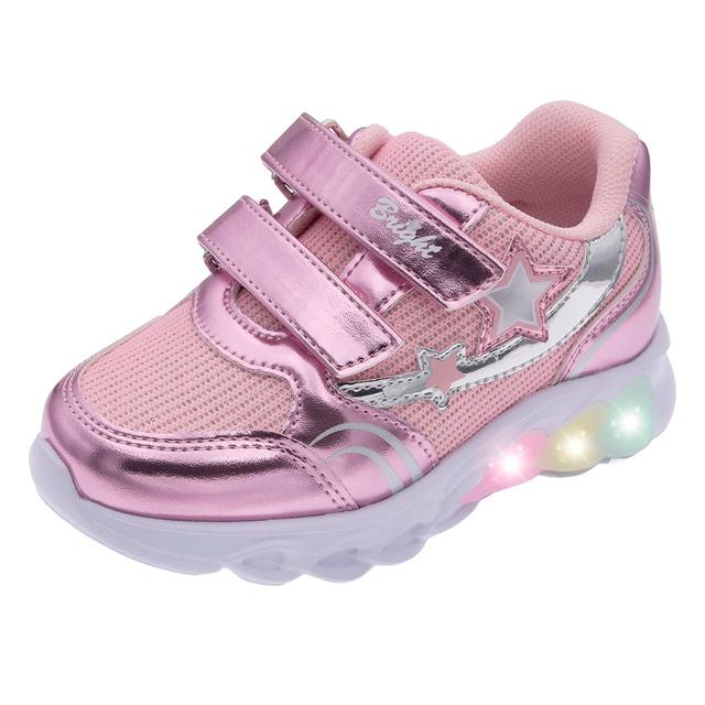 Sneakers da bambina Circe Chicco Light con inserto argentato e stella LED multicolore, suola bicolore leggera e resistente all'acqua. | Chicco