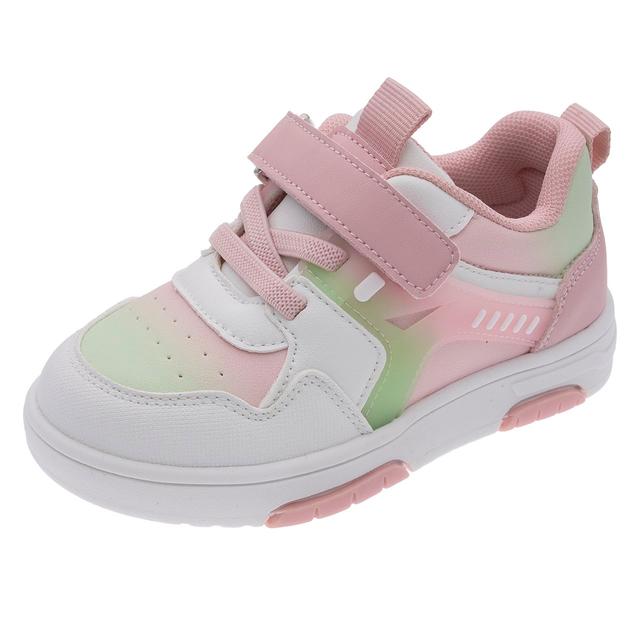 Sneakers rosa Chicco per bambina con inserti multicolore e dettaglio laterale in plastica, ideali per primavera/estate. | Chicco