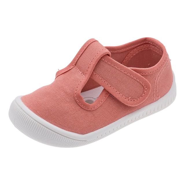 Sandalo Chicco Barefoot rosa per bambina, modello Coddy, in tessuto morbido e flessibile con chiusura a strappo e suola ampia per un passo naturale. | Chicco