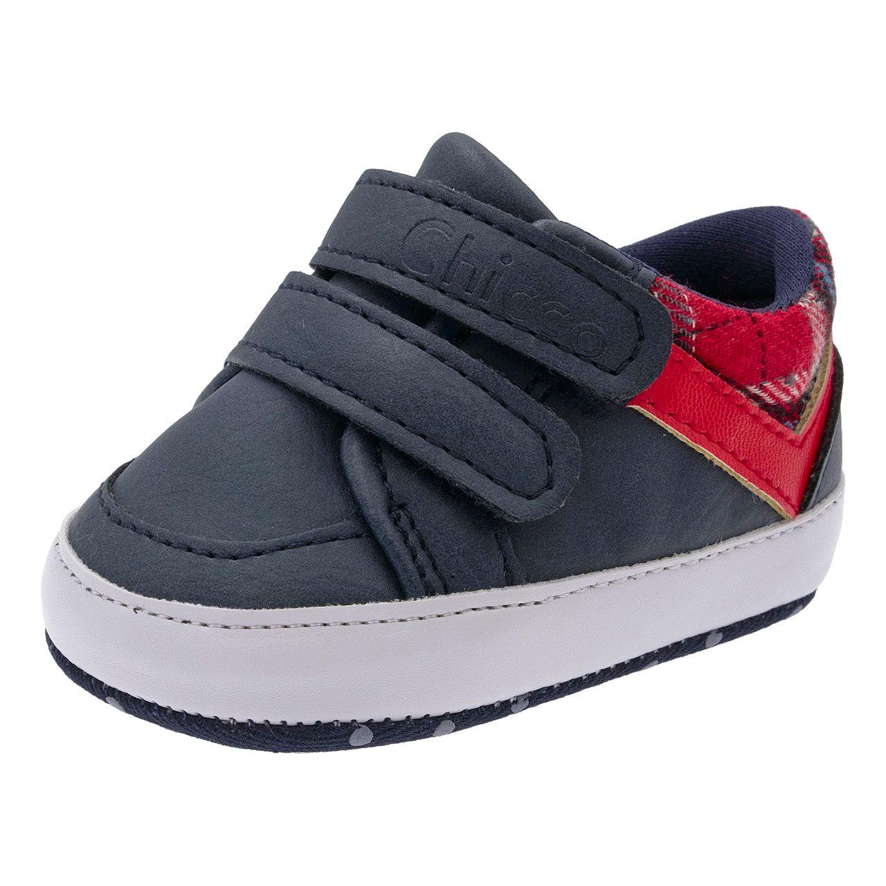 Sneakers unisex Chicco Olfio blu per bambino, con doppio strappo regolabile e dettaglio laterale arrotondato, ideali per l'autunno/inverno. | Chicco