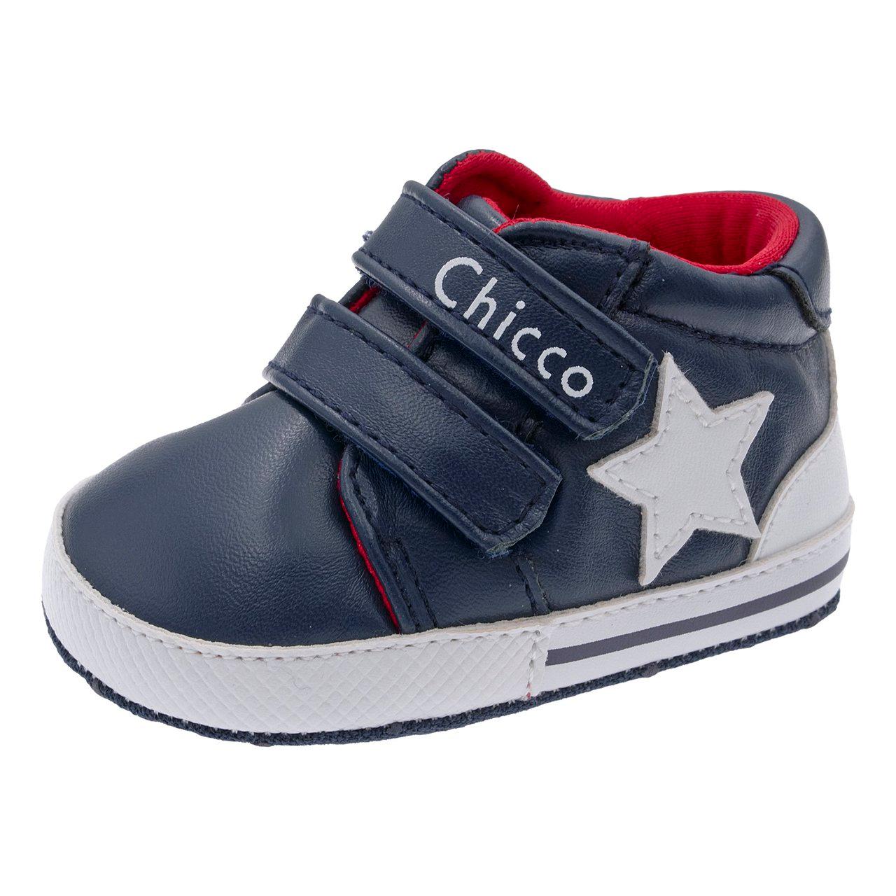 Polacchino bambino unisex Chicco Ontano blu con stella laterale decorativa e doppio strappo regolabile, ideale per autunno/inverno. | Chicco