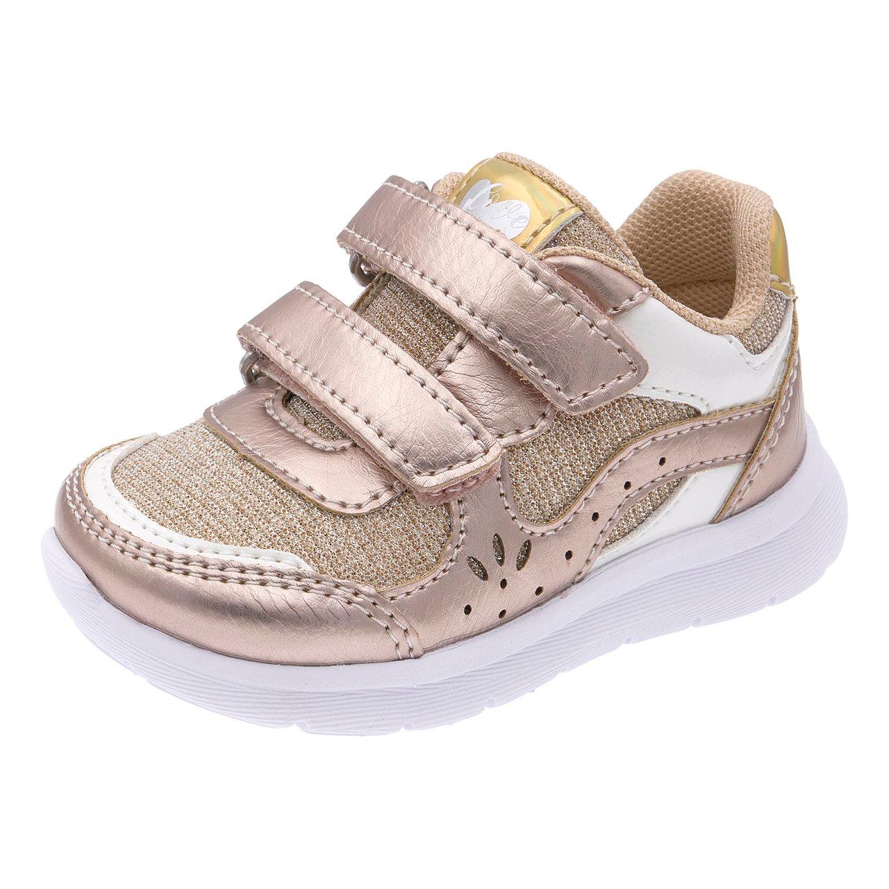 Sneakers Giarbara gialle da bambina Chicco con inserti glitterati e doppio strappo, ideali per l'autunno/inverno. | Chicco