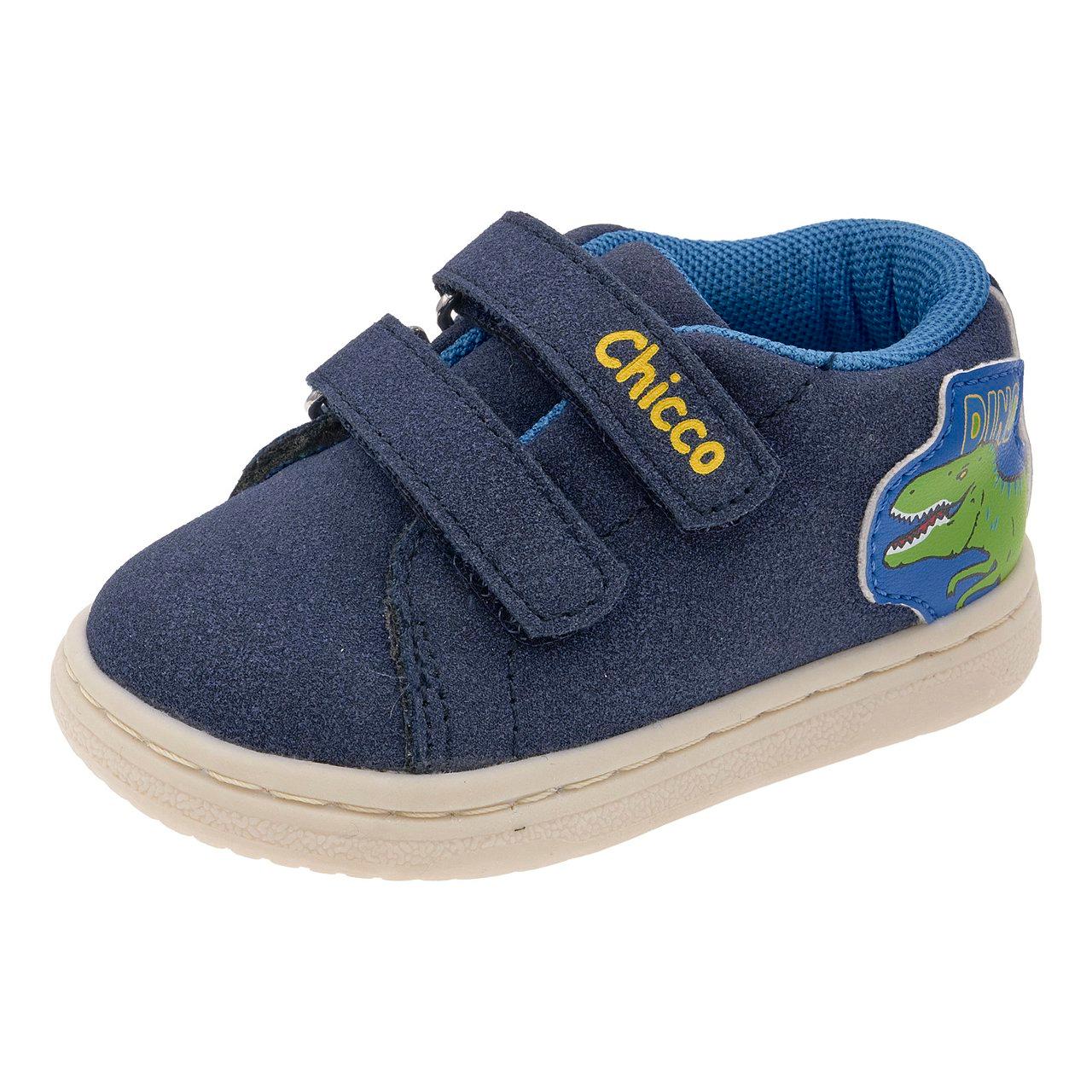 Sneakers primi passi Chicco Giangy rosa laminate per bambina con unicorno laterale, doppio strappo e suola Flex-Zone. | Chicco