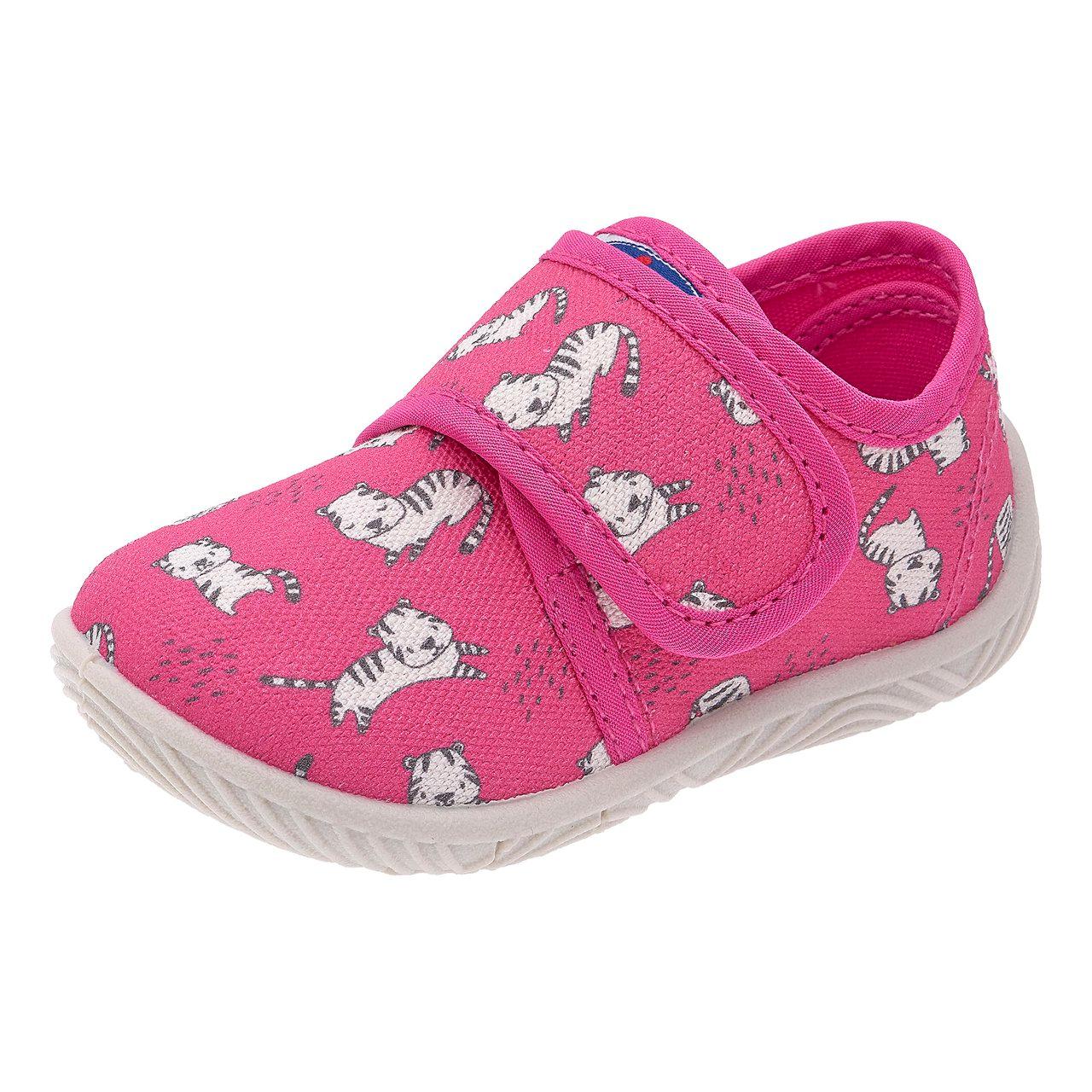 Pantofola bambina Chicco rosa con chiusura a strappo regolabile, suola Flex-Zone per mobilità naturale del piede. | Chicco
