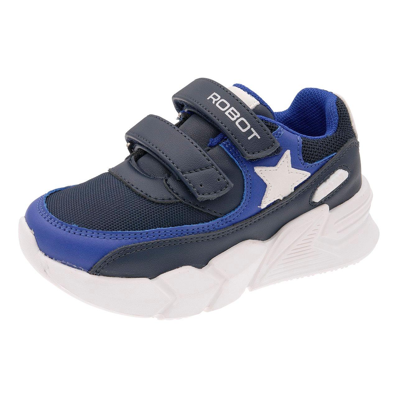 Sneakers bambino unisex Chicco Crampet blu royal con stella bianca, chiusura a doppio strappo e sottopiede Impronta Chicco per l'autunno/inverno. | Chicco