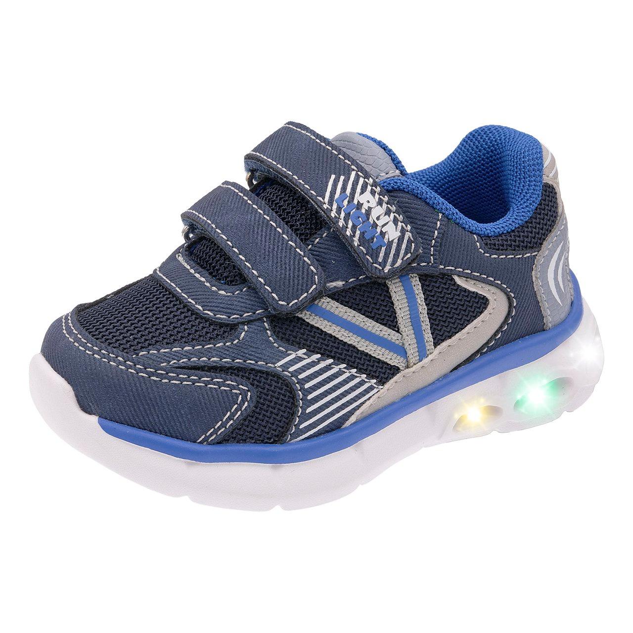 Sneakers bambino unisex Chicco Light blu royal con luci LED multicolore integrate nel tallone e chiusura a strappo. | Chicco