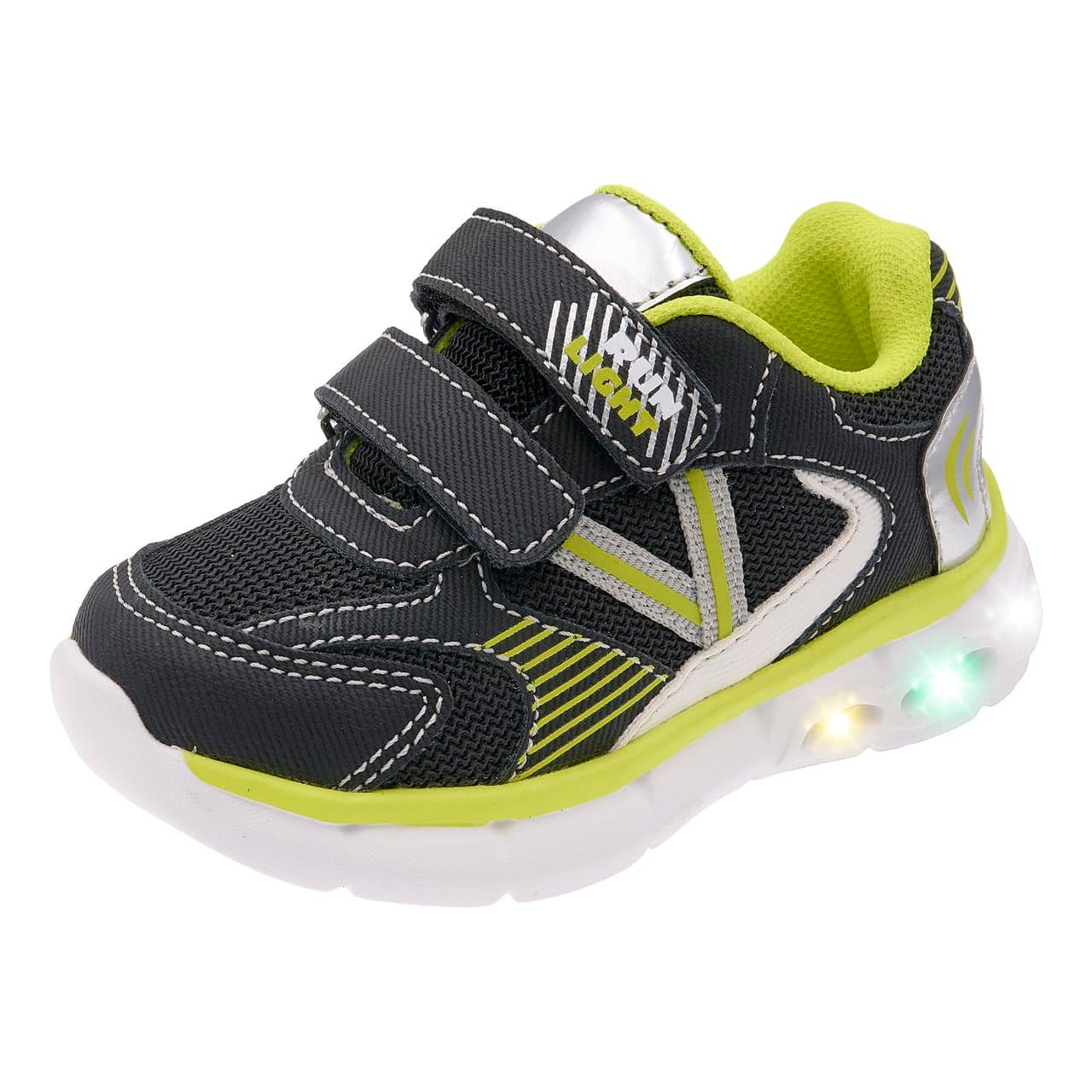 Sneakers bambino unisex Chicco Light blu royal con luci LED multicolore integrate nel tallone e chiusura a strappo. | Chicco