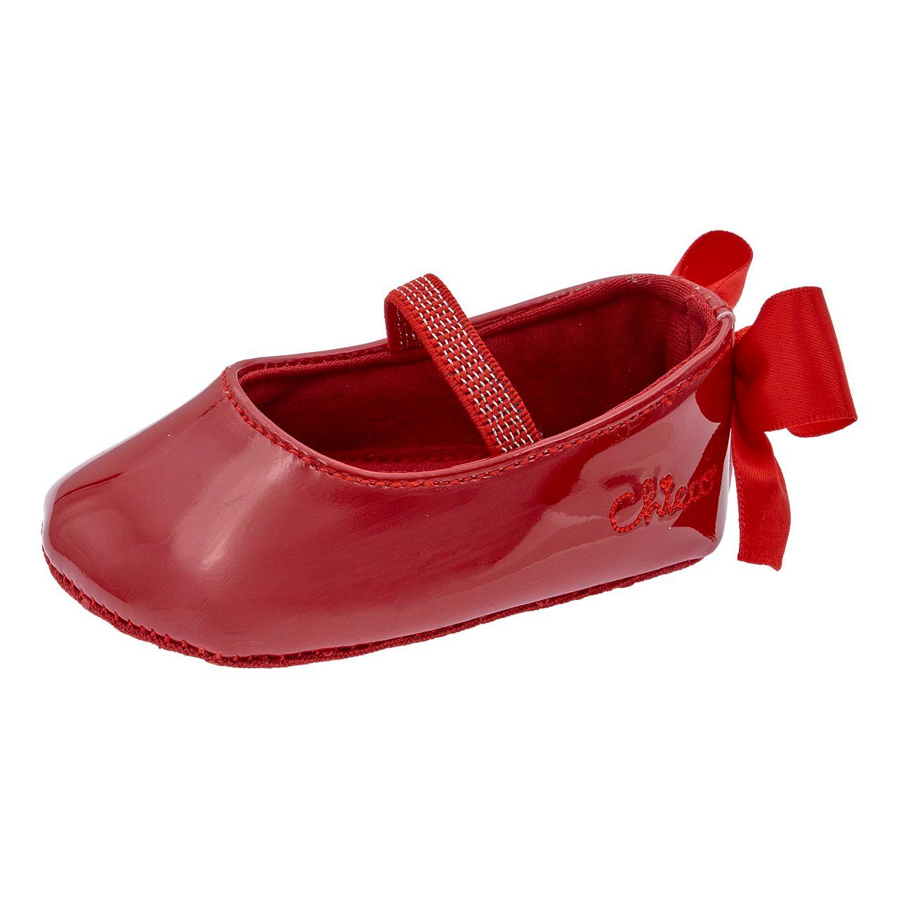 Ballerina bambina Ocet gialla in tessuto glitterato con fiocco in raso regolabile e elastico in lurex, modello unisex Chicco. | Chicco