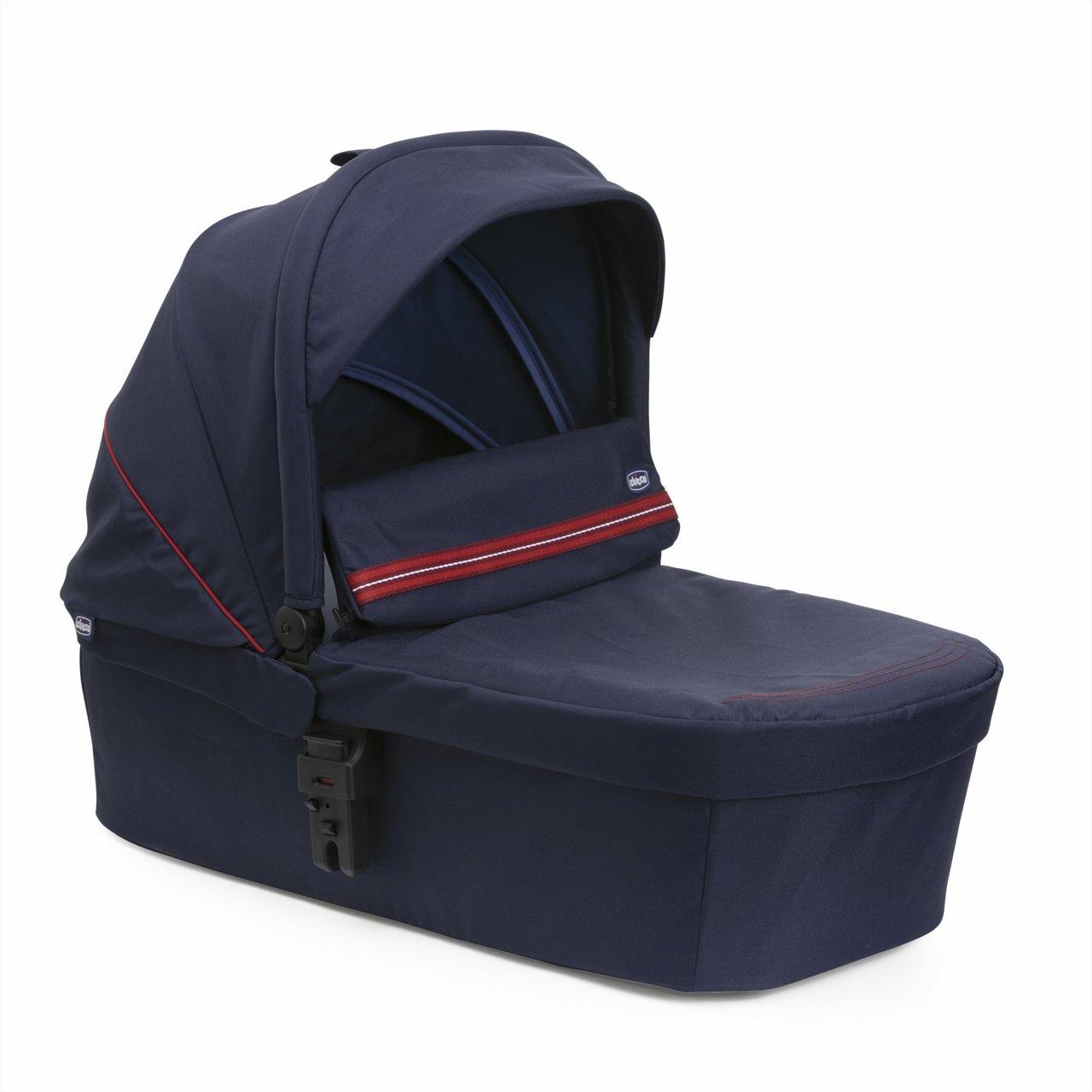 Navicella Seety Chicco beige unisex, leggera e maneggevole, con cappottina protettiva UV50+ e copertina 2-in-1 trasformabile. | Chicco