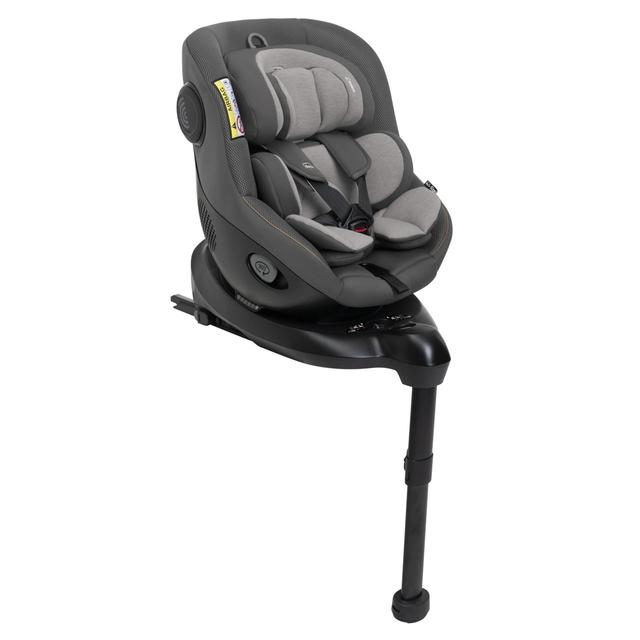 Seggiolino auto Seat105 I-size nero, rotante e reclinabile per neonati e bambini da 40 a 105 cm, con inserti traspiranti in fibra di bambù. | Chicco