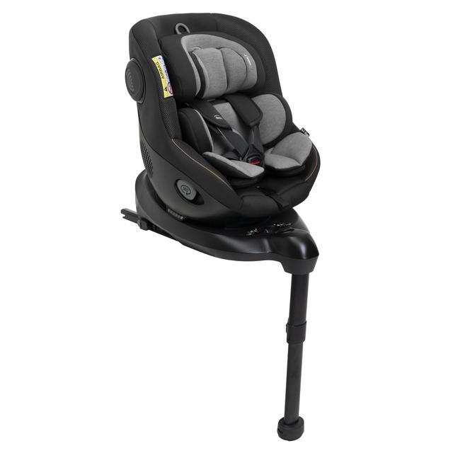 Seggiolino auto Seat105 I-size nero, rotante e reclinabile per neonati e bambini da 40 a 105 cm, con inserti traspiranti in fibra di bambù. | Chicco