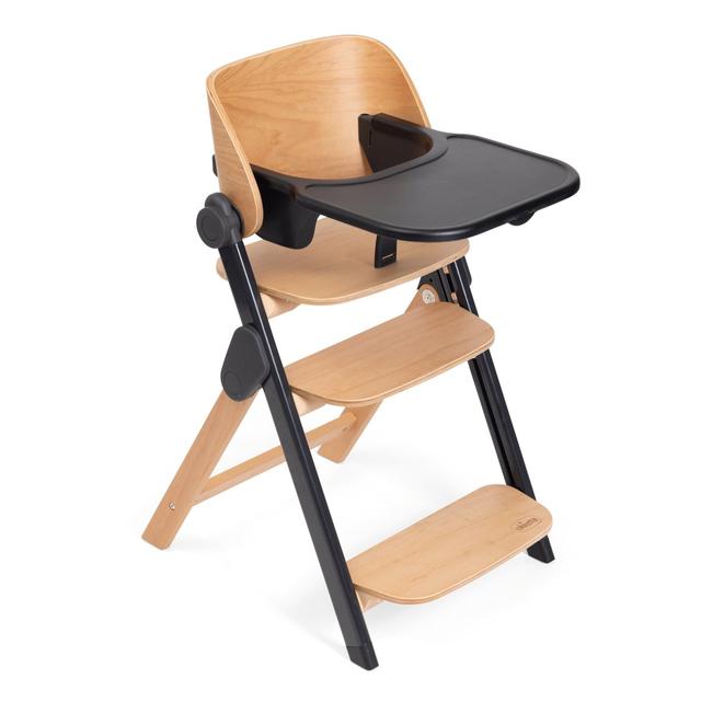 Seggiolone evolutivo Chicco Meraviglia in legno di faggio certificato FSC, bianco, con seduta regolabile e struttura pieghevole. | Chicco