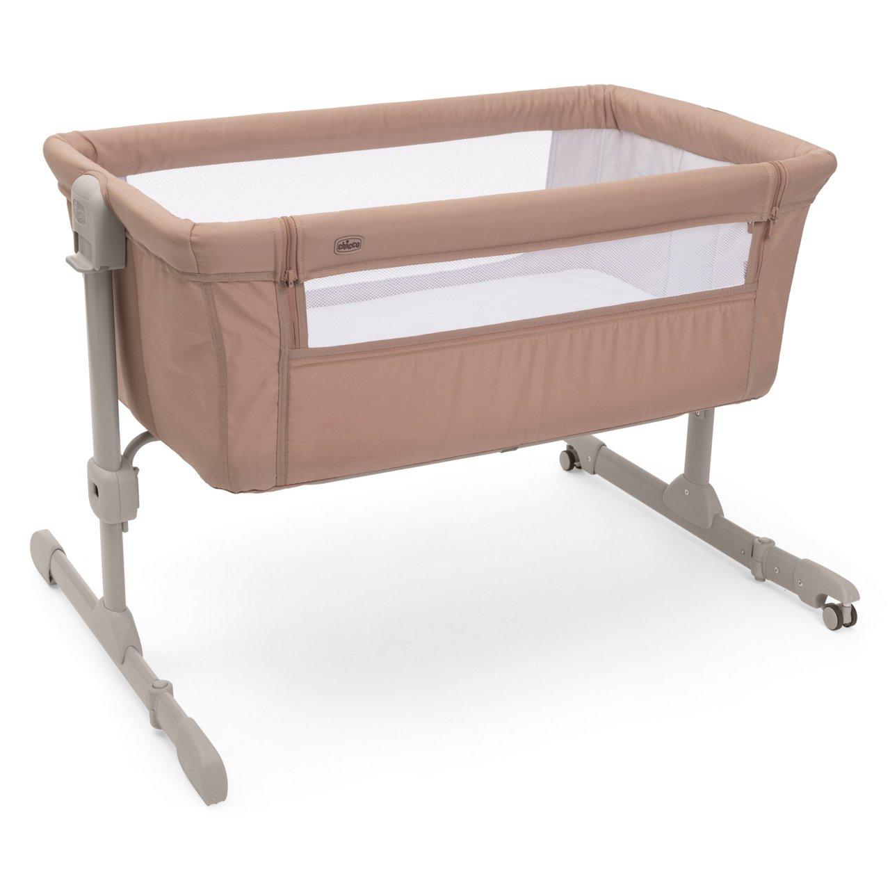 Culla co-sleeping Chicco Next2Me Essential beige con finestre in rete e materasso traspirante, ideale per neonati fino a 6 mesi. | Chicco