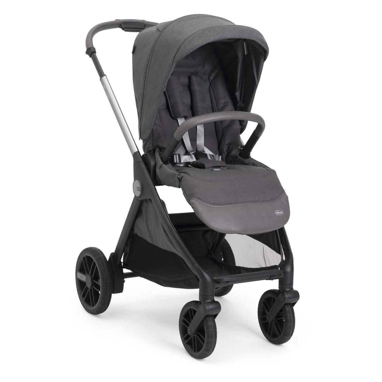 Passeggino Bellagio 2 Chicco grigio unisex, ideale per ogni stagione, con chiusura OneTouch e seduta reversibile. | Chicco