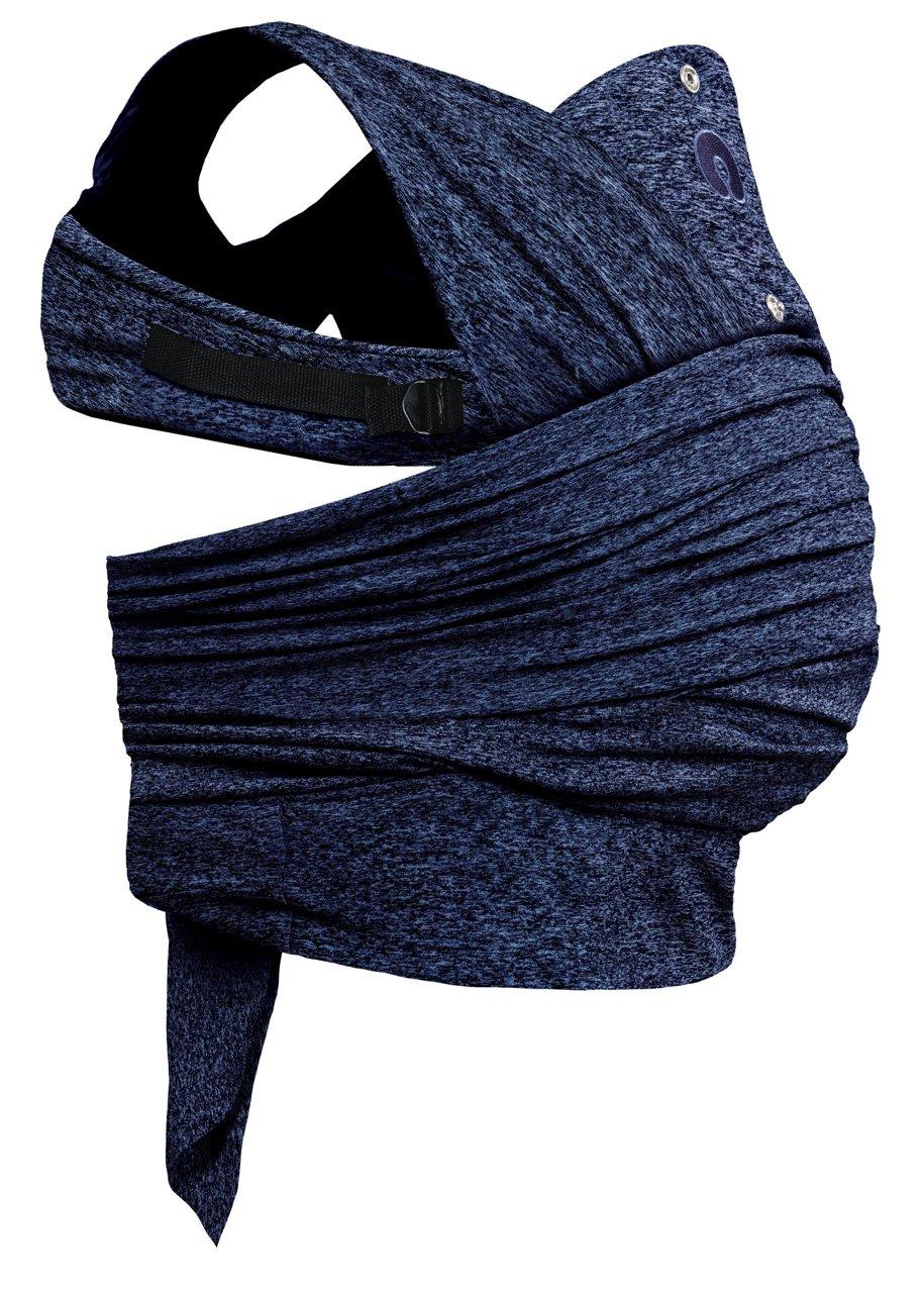 Boppy Comfyfit Evolution portabebè unisex blu, un marsupio innovativo che unisce morbidezza e struttura per un contatto intimo. | Chicco